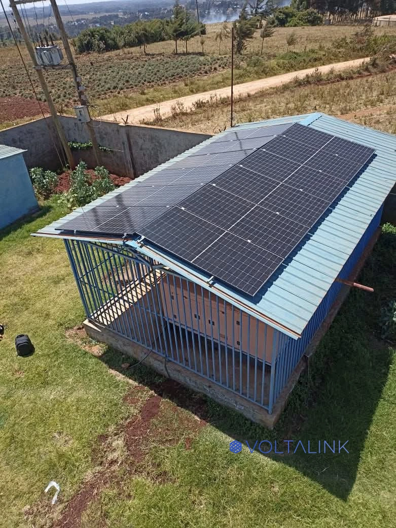 Solar Panels installation background